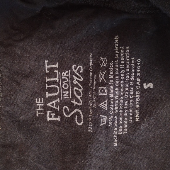 The Fault In Our Stars | black "infinities" galaxy racerback tank | Juniors S - Picture 4 of 4